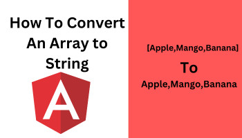 How to convert an array to string in angular